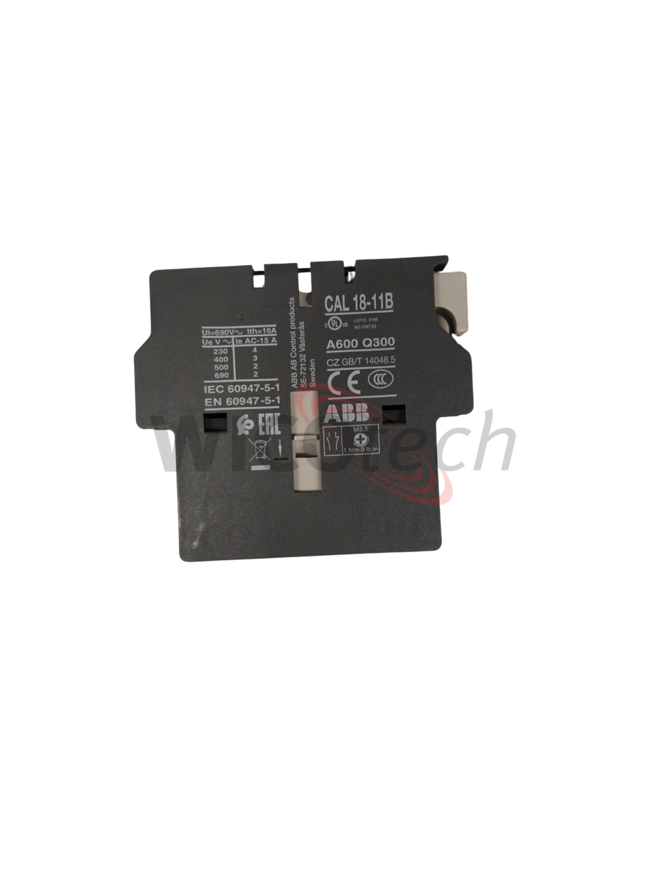 Aux. cont for ABB cont CAL18-11 1xNO + 1xNC