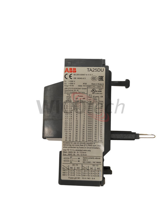 Overload relay TA25DU 2,2 - 3,1A