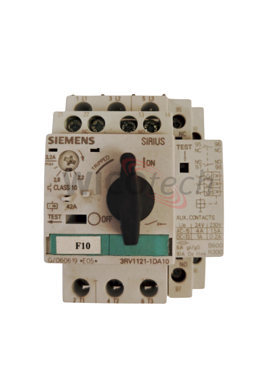HMV 3RV1121 2,2-3,2A w. aux contact