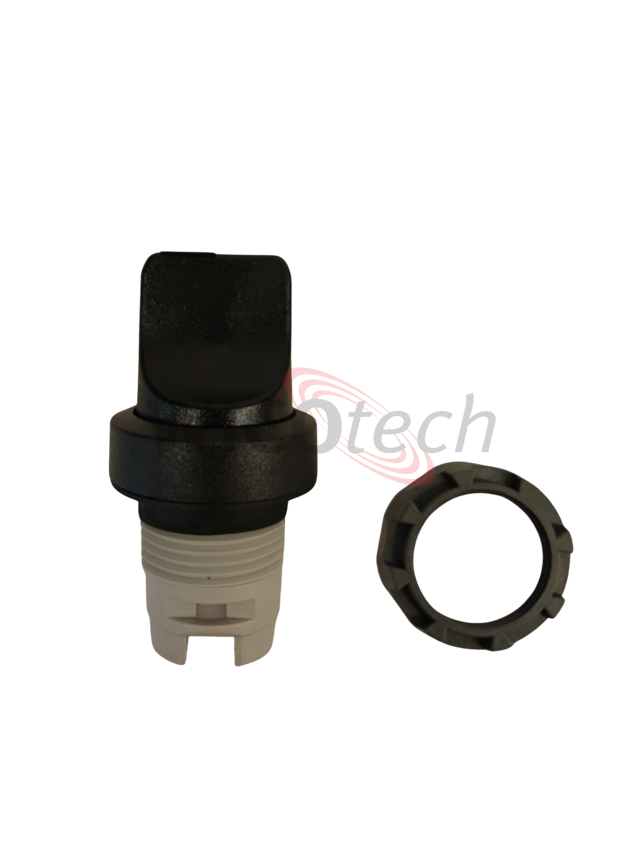 Rotary knob Pos A-B-C, spring return B from C ABB