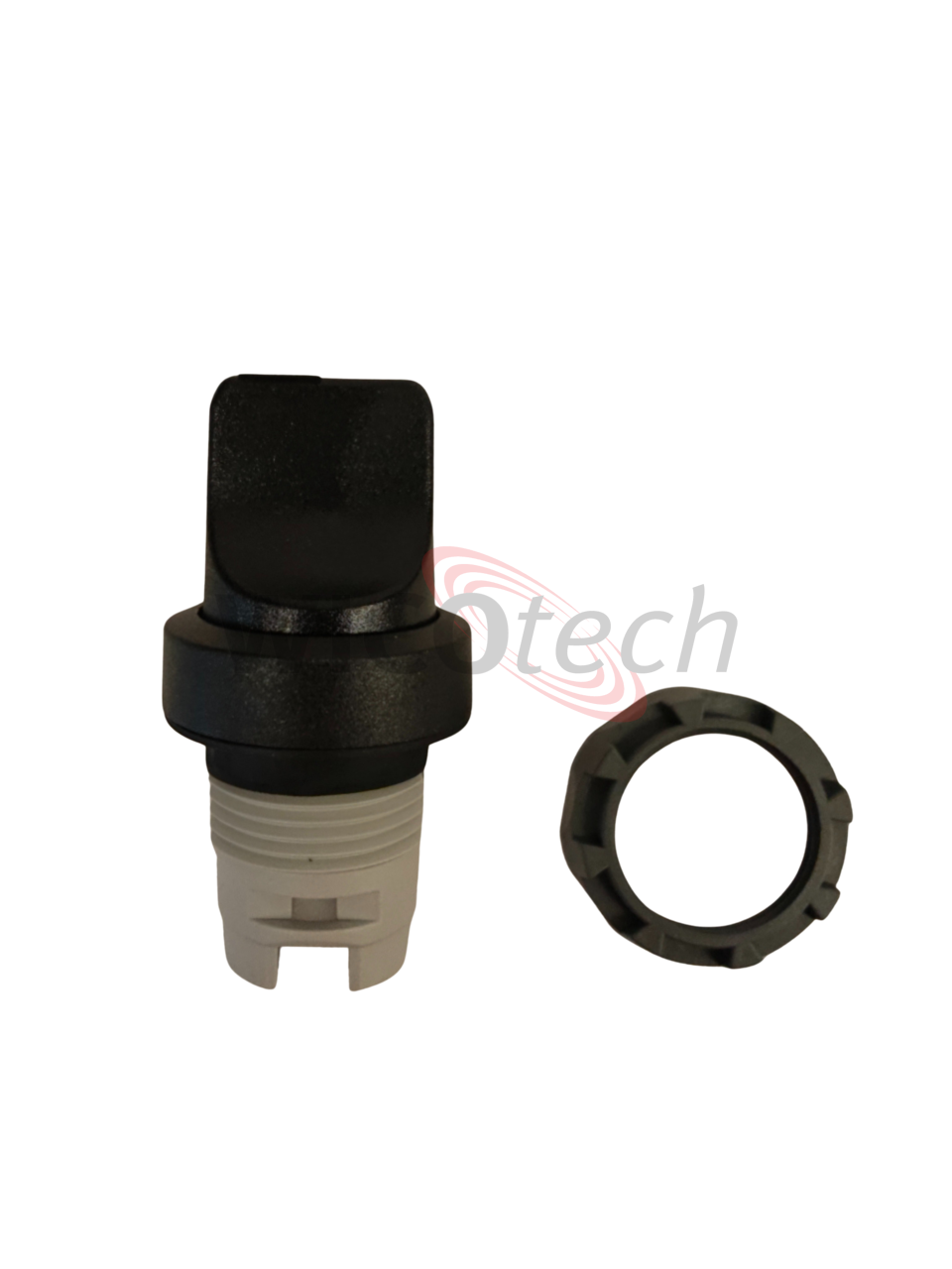 Rotary knob Pos A-B-C, spring return B from C ABB