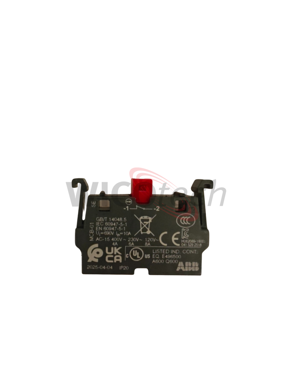 Modular contact block ABB 1NC front fixing