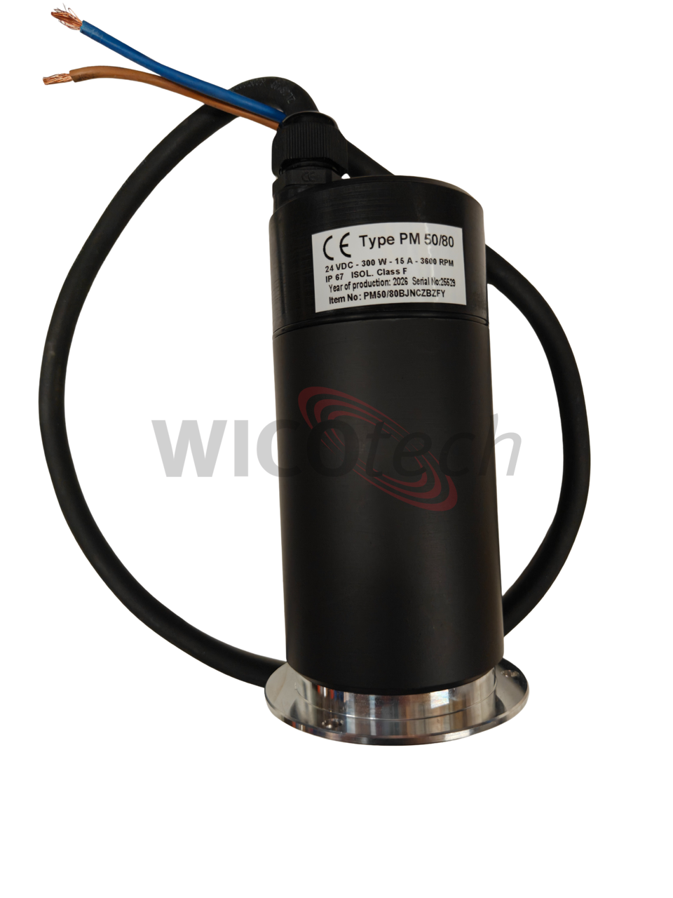 Motor PM50/80 24VDC 300W 3600RPM