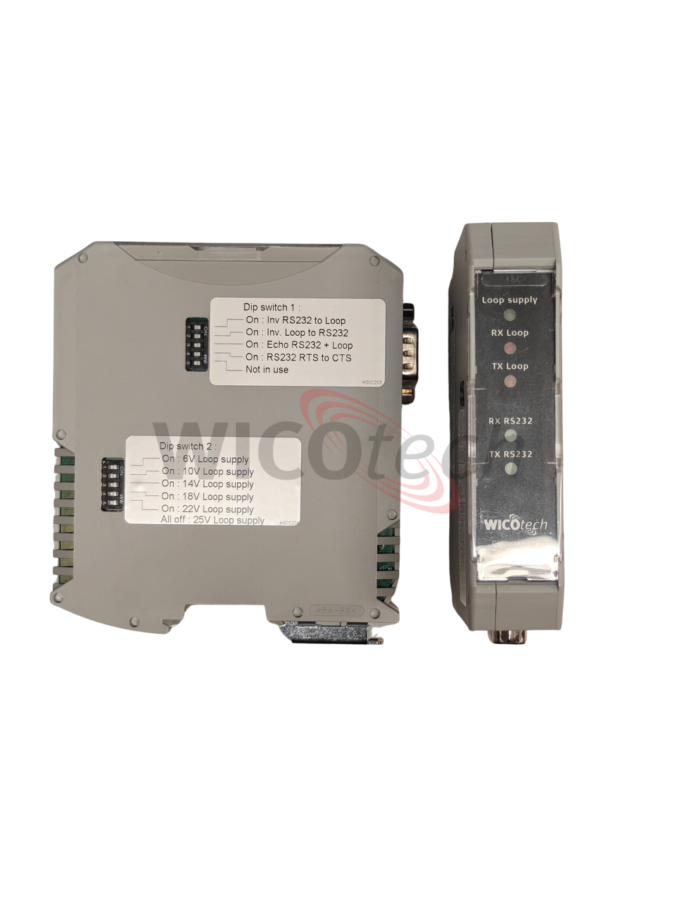 Current loop driver/RS232 interface