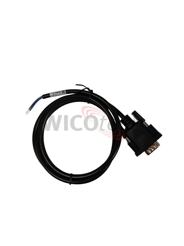 RS232 cable 9p male bare end 1m.