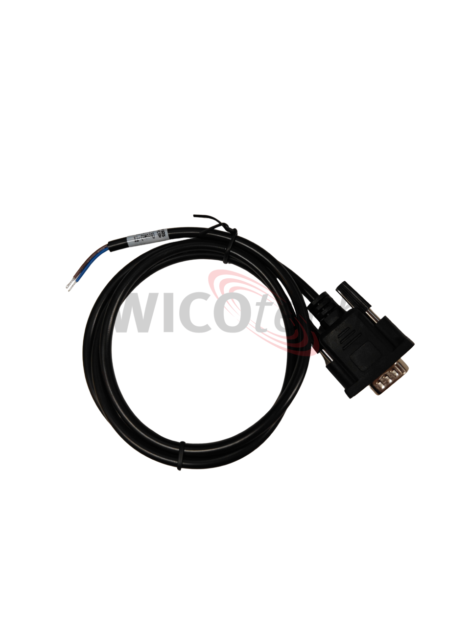 RS232 cable 9p male bare end 1m.