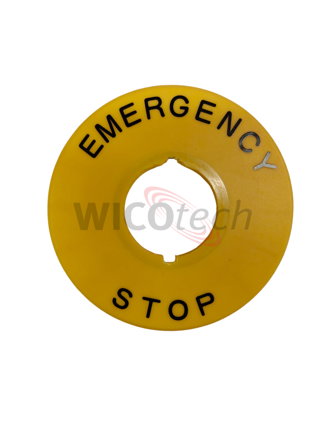 Emergency stop sign Ø60