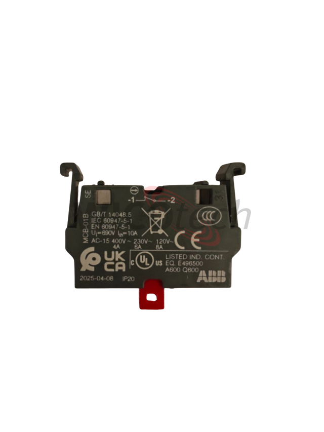 Modular contact block ABB 1NC back plate fixing