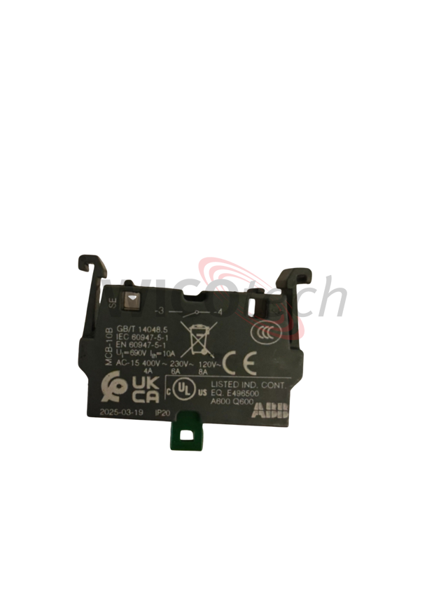 Modular contact block ABB 1NO back plate fixing